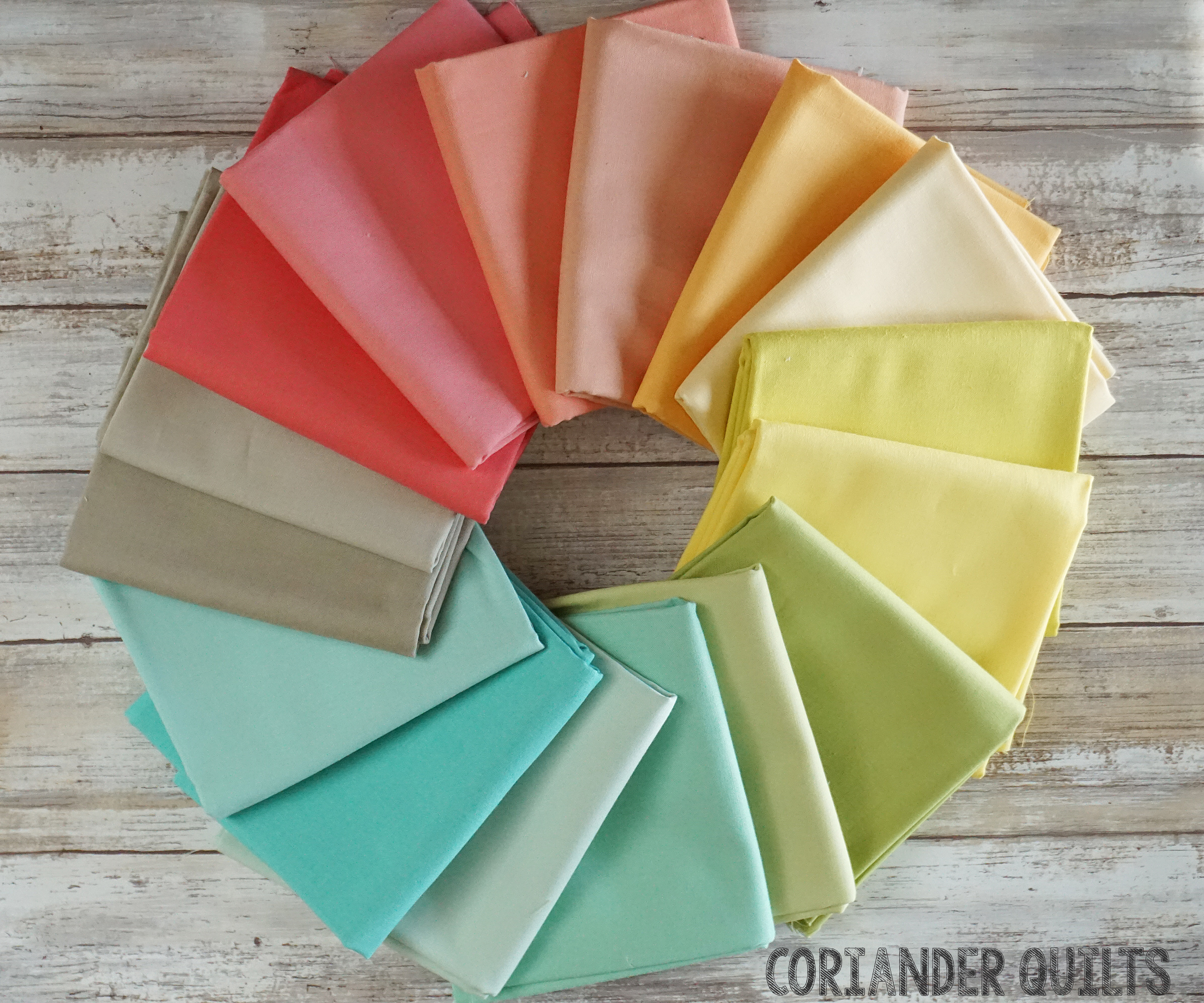 Solids & Thread Colors – Coriander Quilts